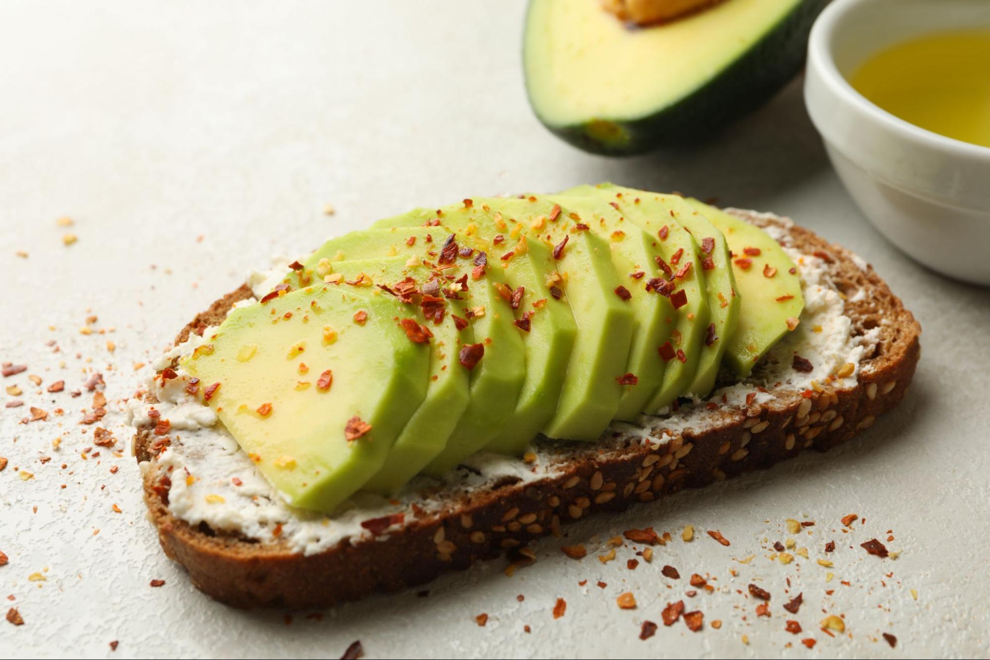 5. Avocado Toast on Whole Grain Bread