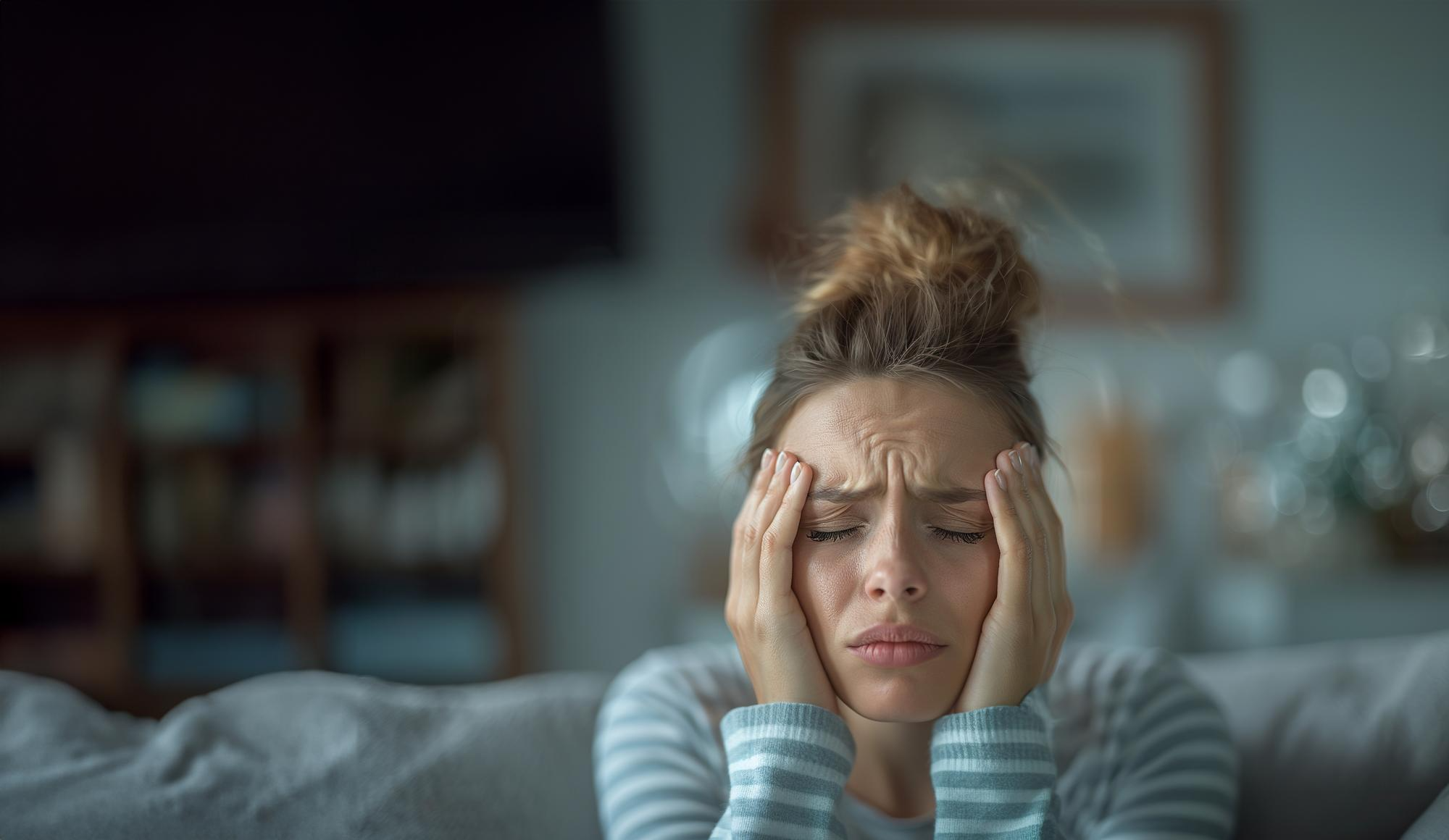 A foggy brain illustration representing confusion and mental tiredness