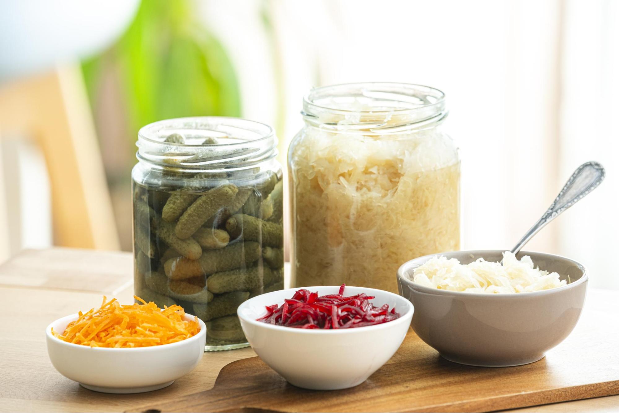 fermented vegetables sauerkraut pickles