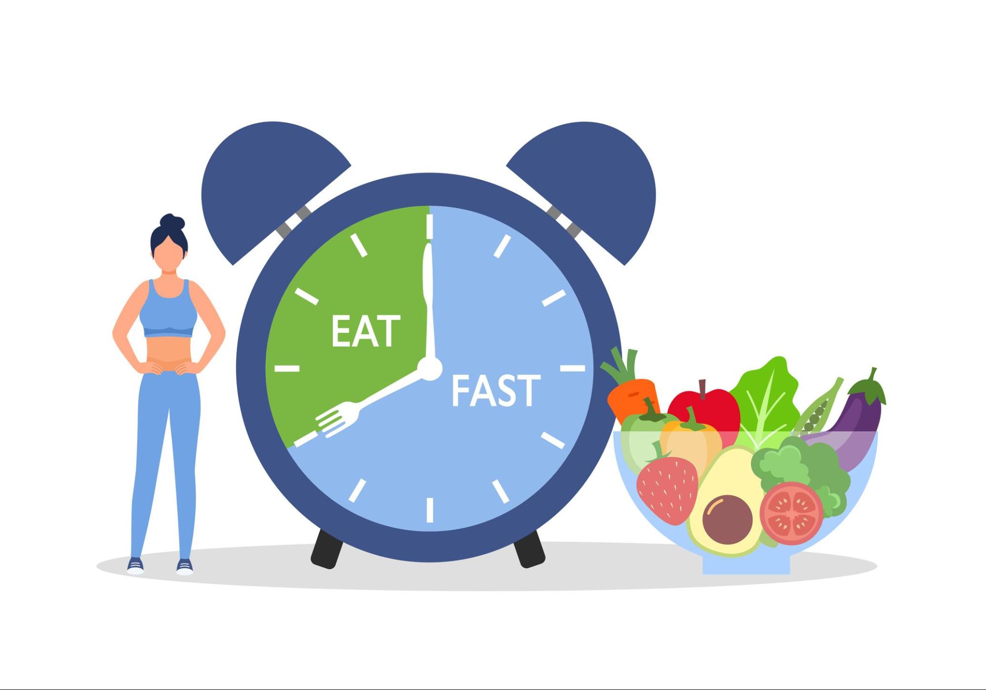 Healthy eating and intermittent fasting lifestyle
